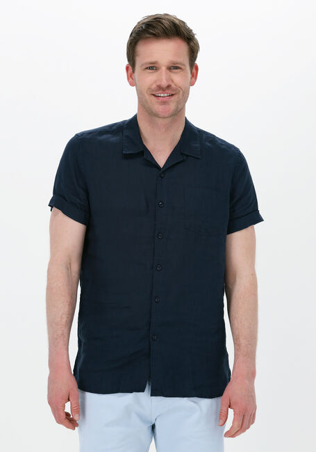 Blaue DSTREZZED Casual-Oberhemd RESORT SHIRT S/S LINEN - large