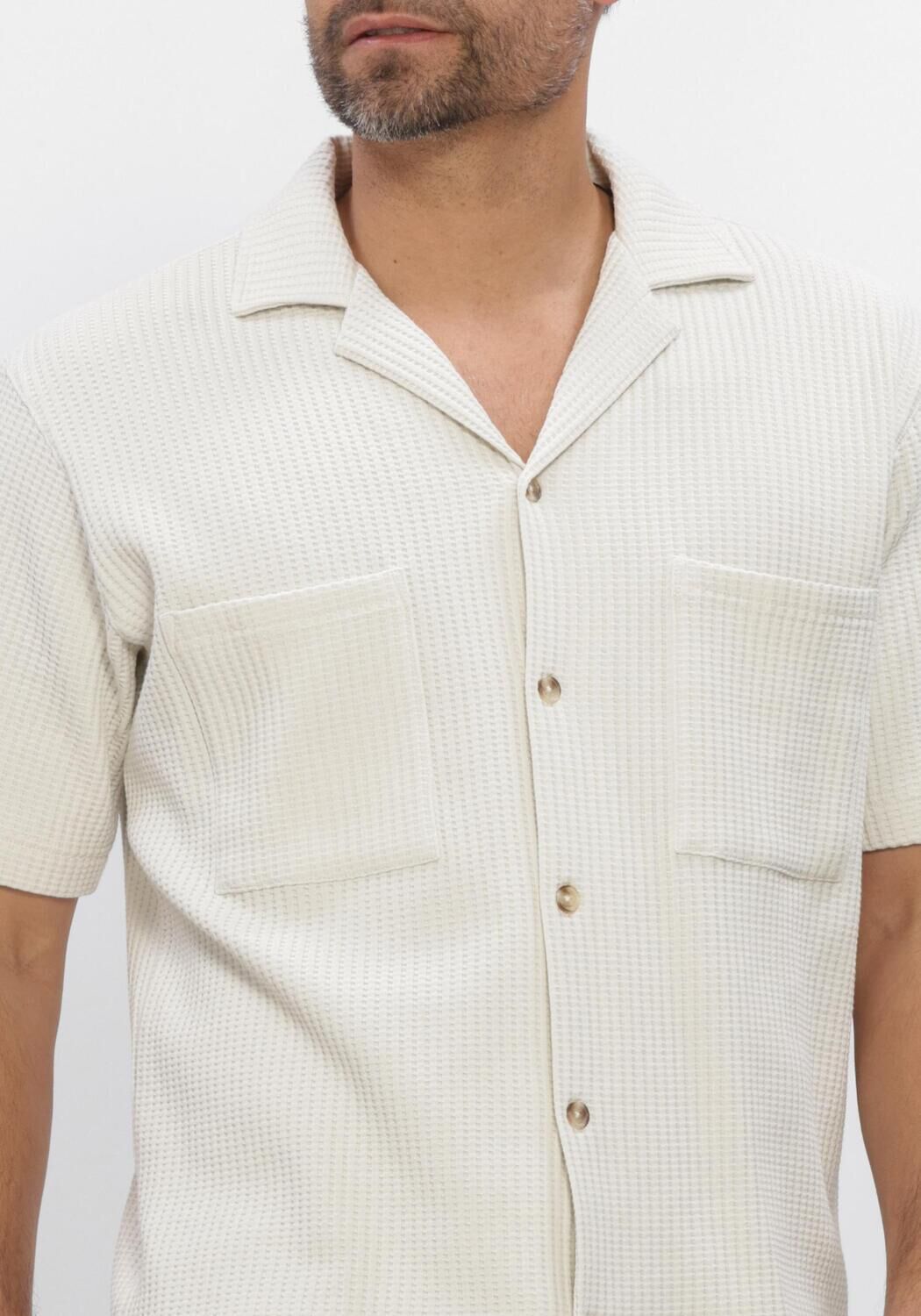 Beige DSTREZZED Casual-Oberhemd SHERILL SHORTSLEEVE - large