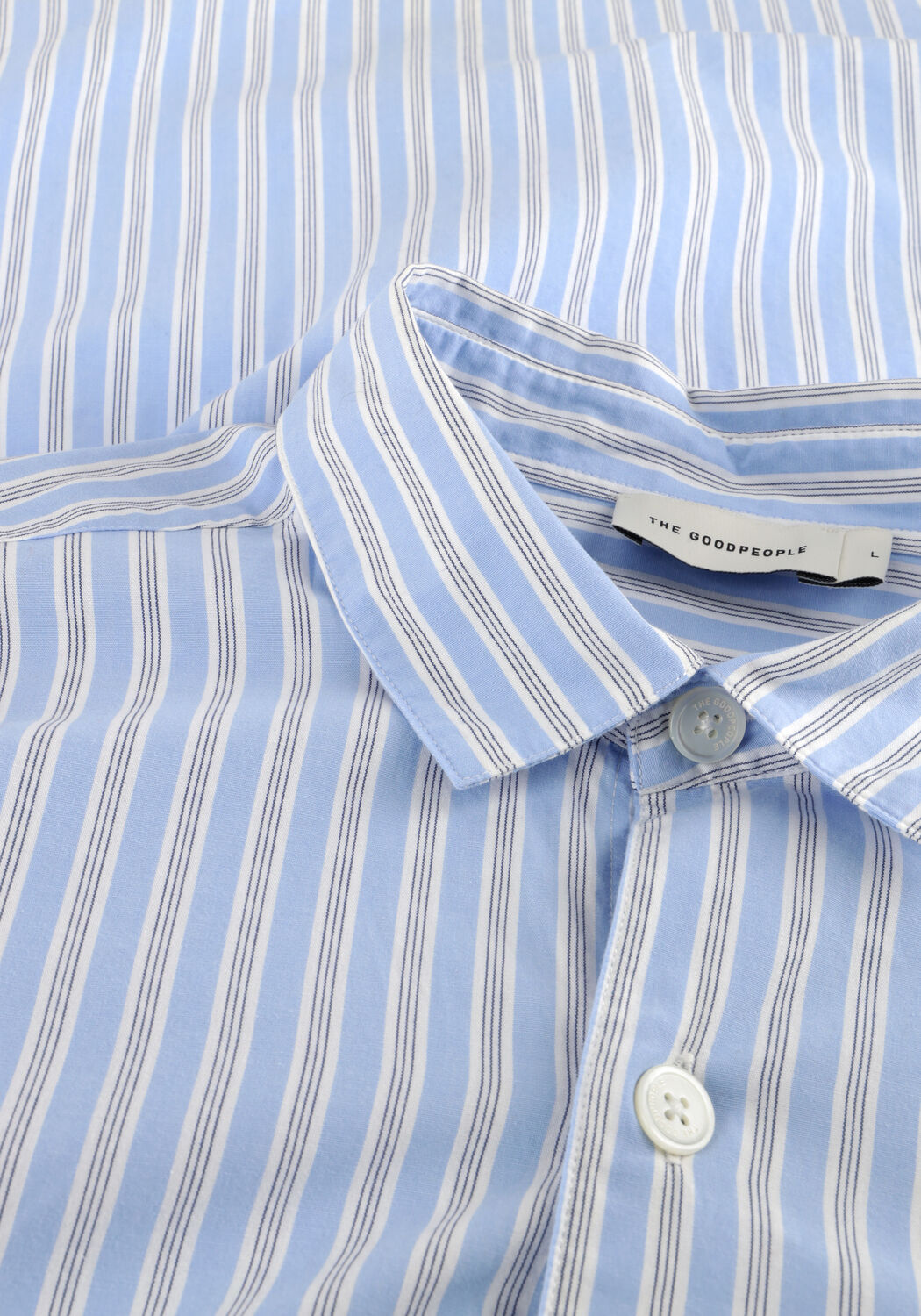 Hellblau THE GOODPEOPLE Casual-Oberhemd SOGOOD - large