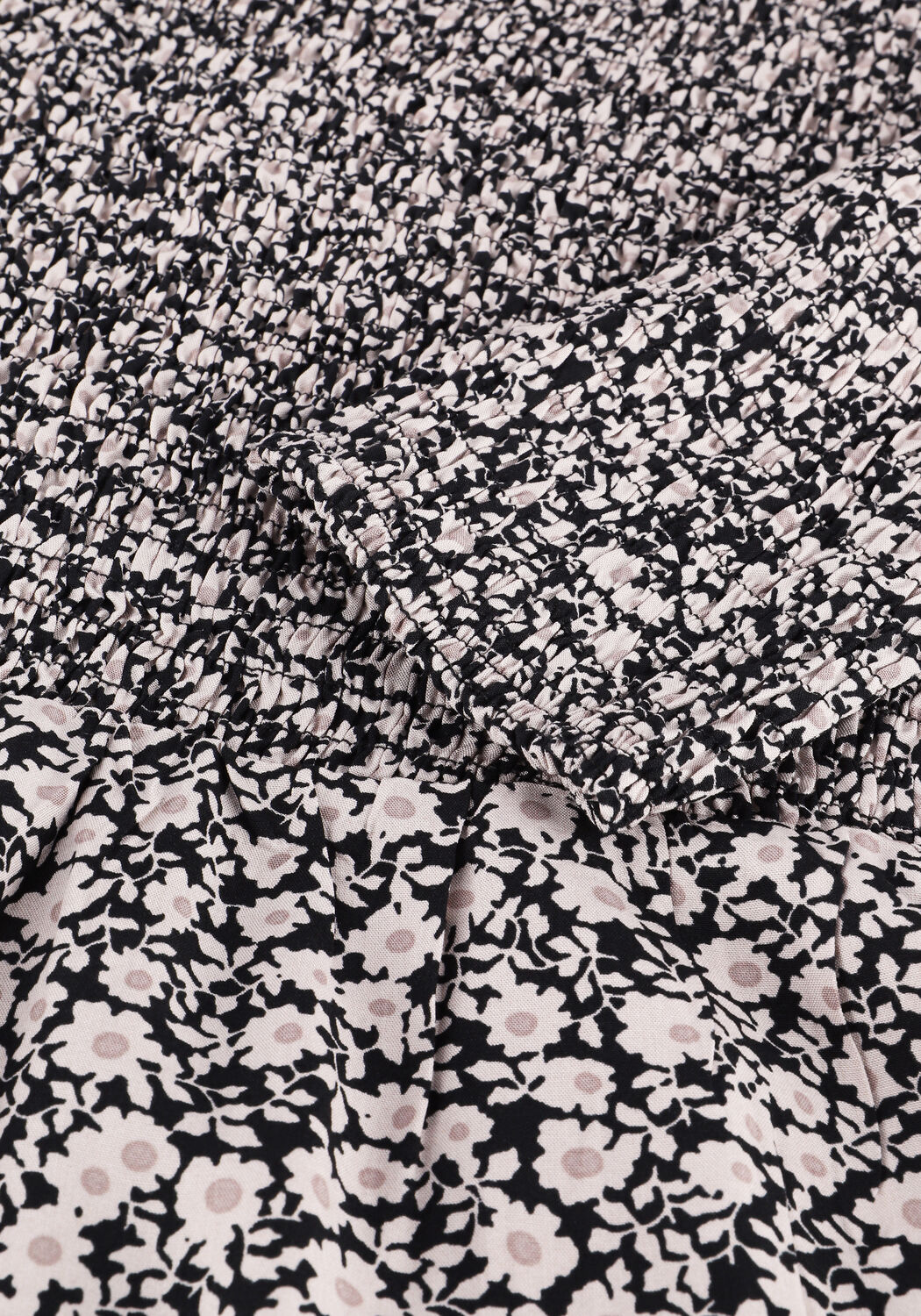 Schwarze CO'COUTURE Midikleid IDUN FLOWER SMOCK DRESS - large