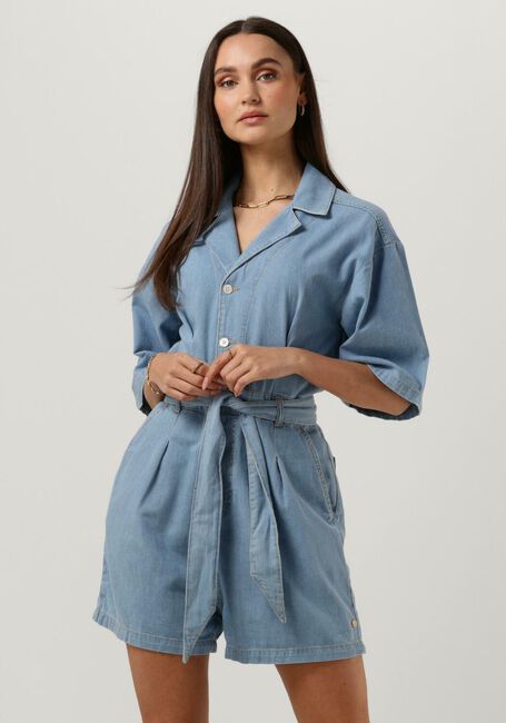 Blaue SCOTCH & SODA  WORKED OUT DENIM JUMPSUIT - FREE THINKER - large