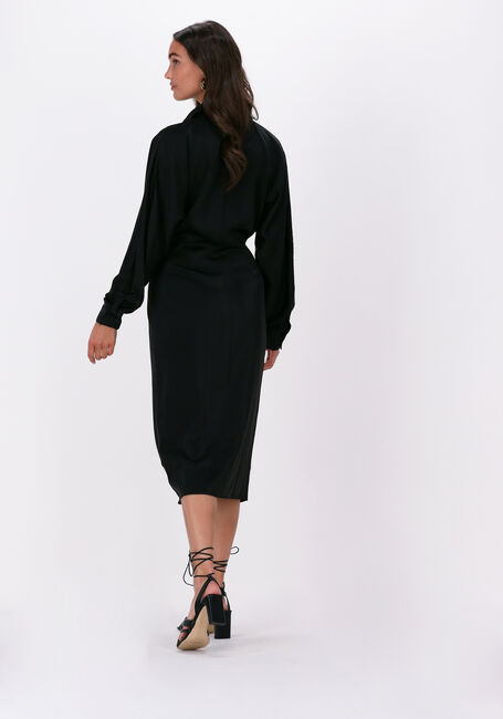 Schwarze NA-KD Midikleid BUTTONED MIDI DRESS - large