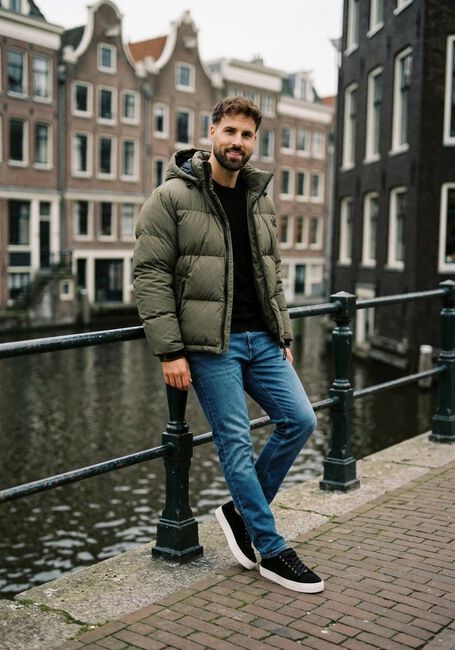 Gr&uuml;ne HUGO Wattierte Jack BIRONTO2441 - large