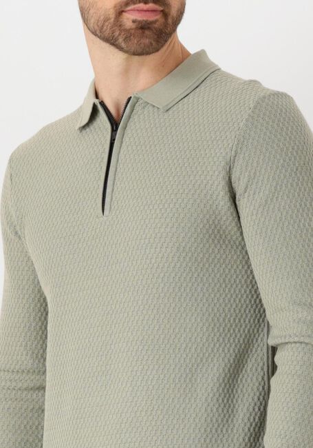 Grüne CAST IRON Polo-Shirt LONG SLEEVE POLO COTTON MODAL - large