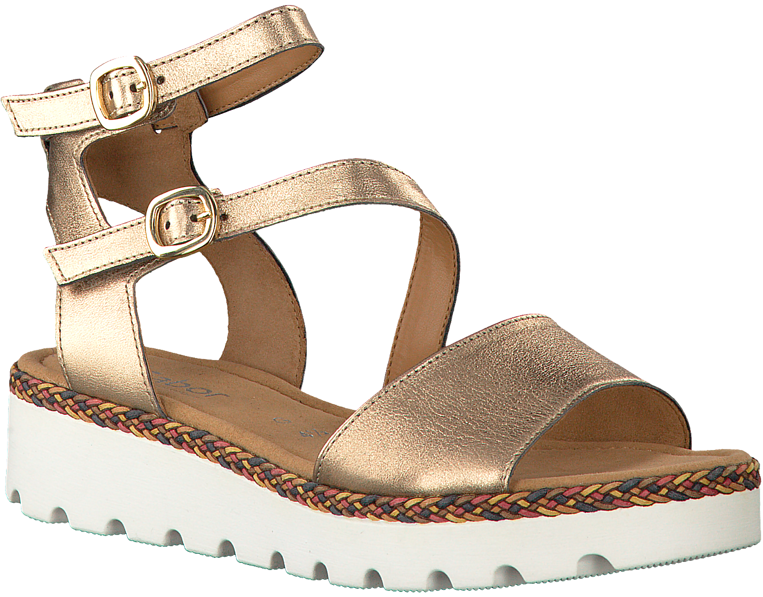 gabor rose gold sandals