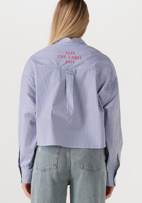 Blaue ALIX THE LABEL Blusen LADIES WOVEN STRIPED BLOUSE - large