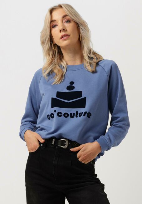 Blaue CO'COUTURE Pullover NEW COCO FLOC SWEAT - large