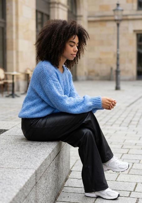 Blaue AMERICAN DREAMS Pullover MILANA LS MOHAIR KNIT - large