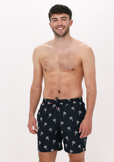 Blaue SCOTCH & SODA  RECYCLED POLYESTER EMBROIDERED SWIMSHORT - large