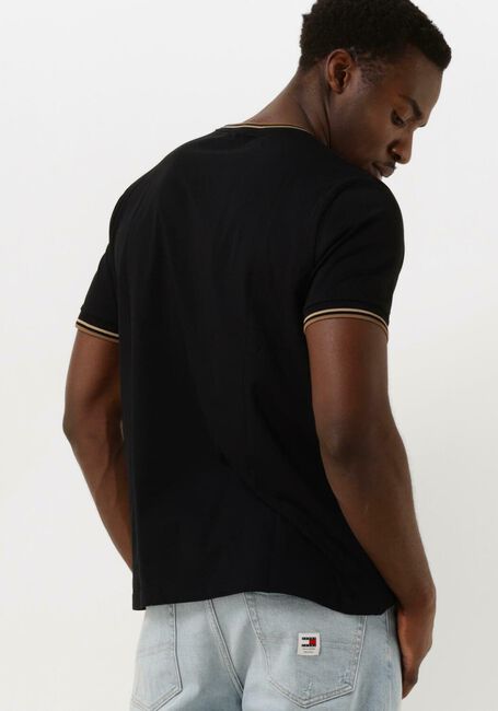 Schwarze FRED PERRY T-shirt TWIN TIPPED T-SHIRT - large