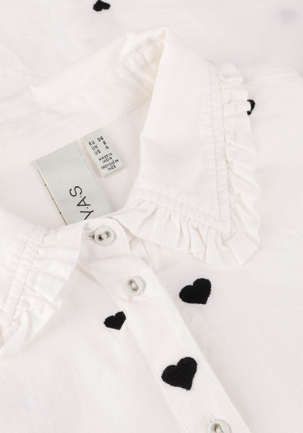 Wei&szlig;e Y.A.S. Blusen YASHEART LS LONG SHIRT - large