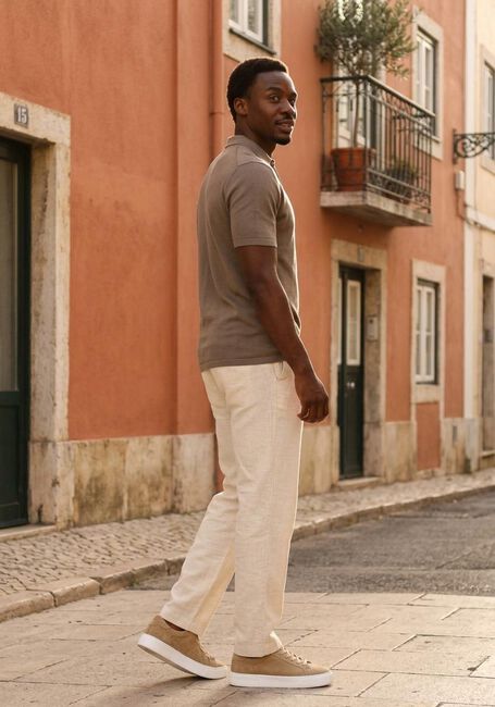 Taupe THE GOODPEOPLE Polo-Shirt PLAN - large