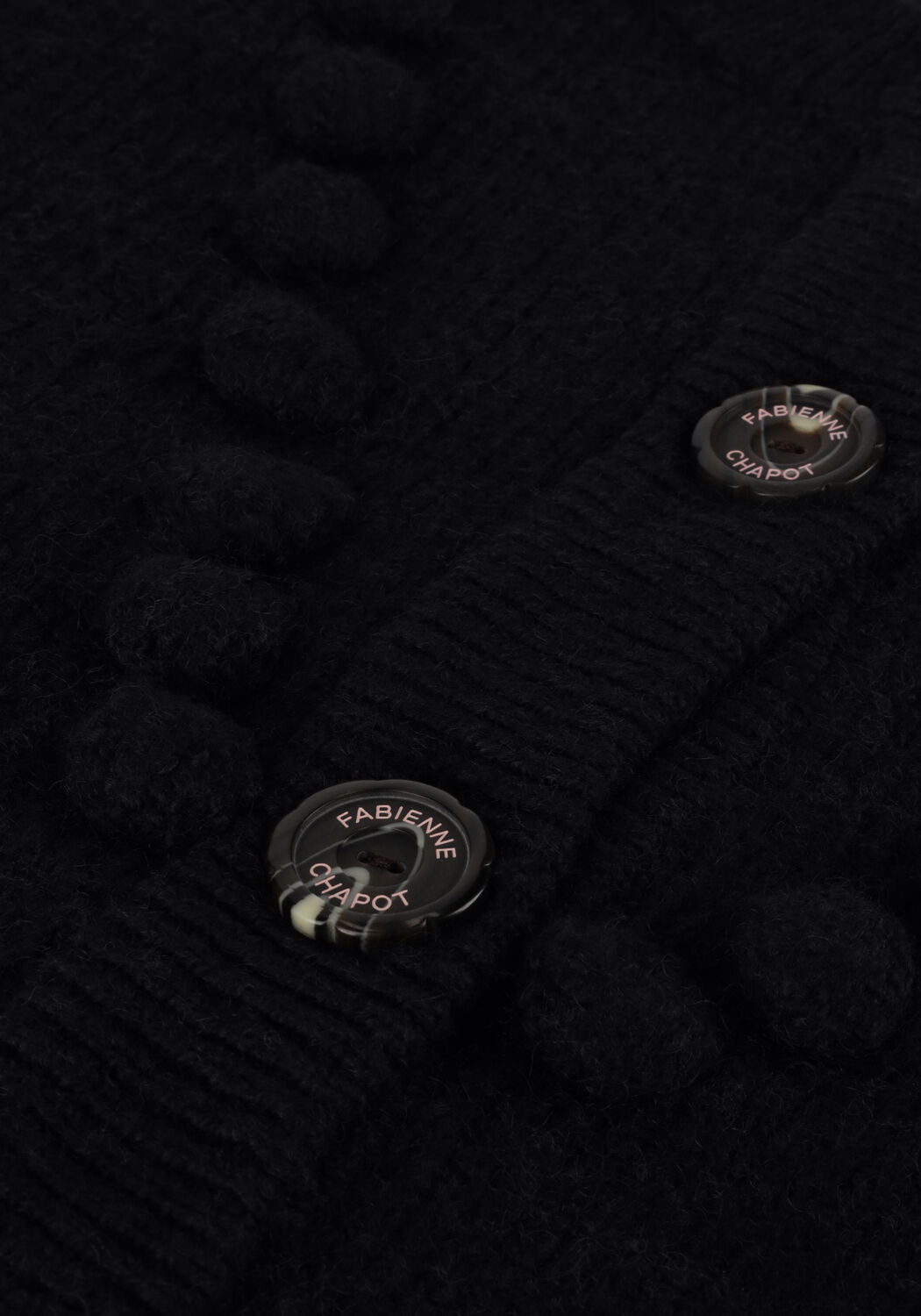 Schwarze FABIENNE CHAPOT Strickjacke POP CARDIGAN - large