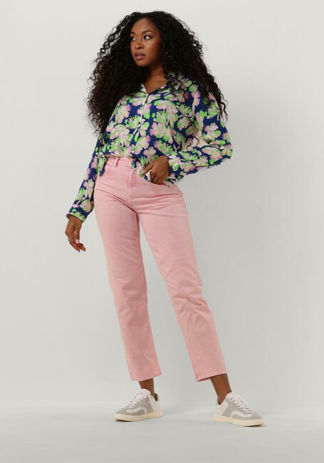 Rosane POM AMSTERDAM Straight leg jeans ELLI STRAIGHT BLOOMING PINK JEANS - large