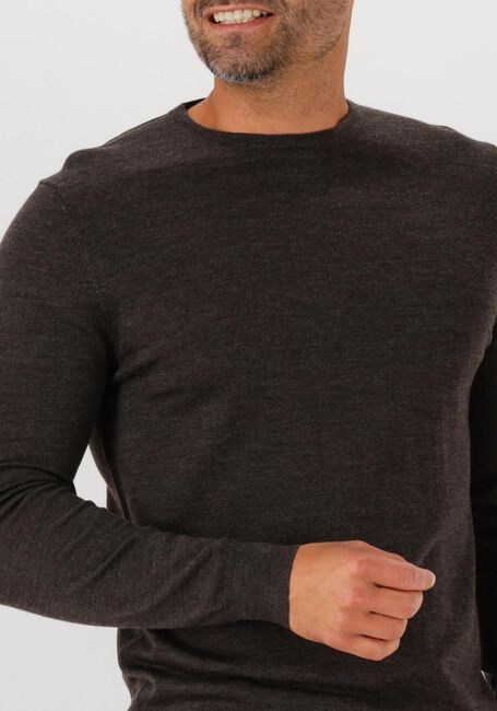 Braune PROFUOMO Pullover PULLOVER CREW NECK MERINO - large