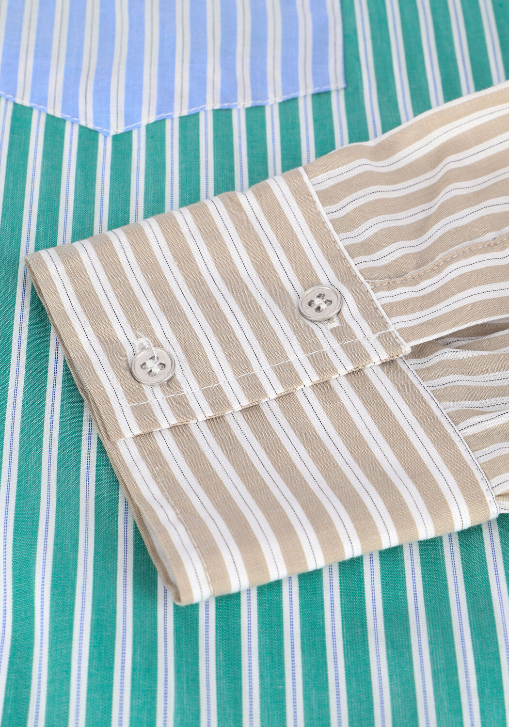 Mehrfarbige/Bunte CO'COUTURE Blusen REGINA MIX OVERSIZE SHIRT - large