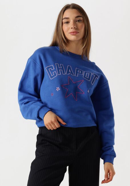 Blaue FABIENNE CHAPOT Sweatshirt TERRY SPORT HEART SWEATER - large