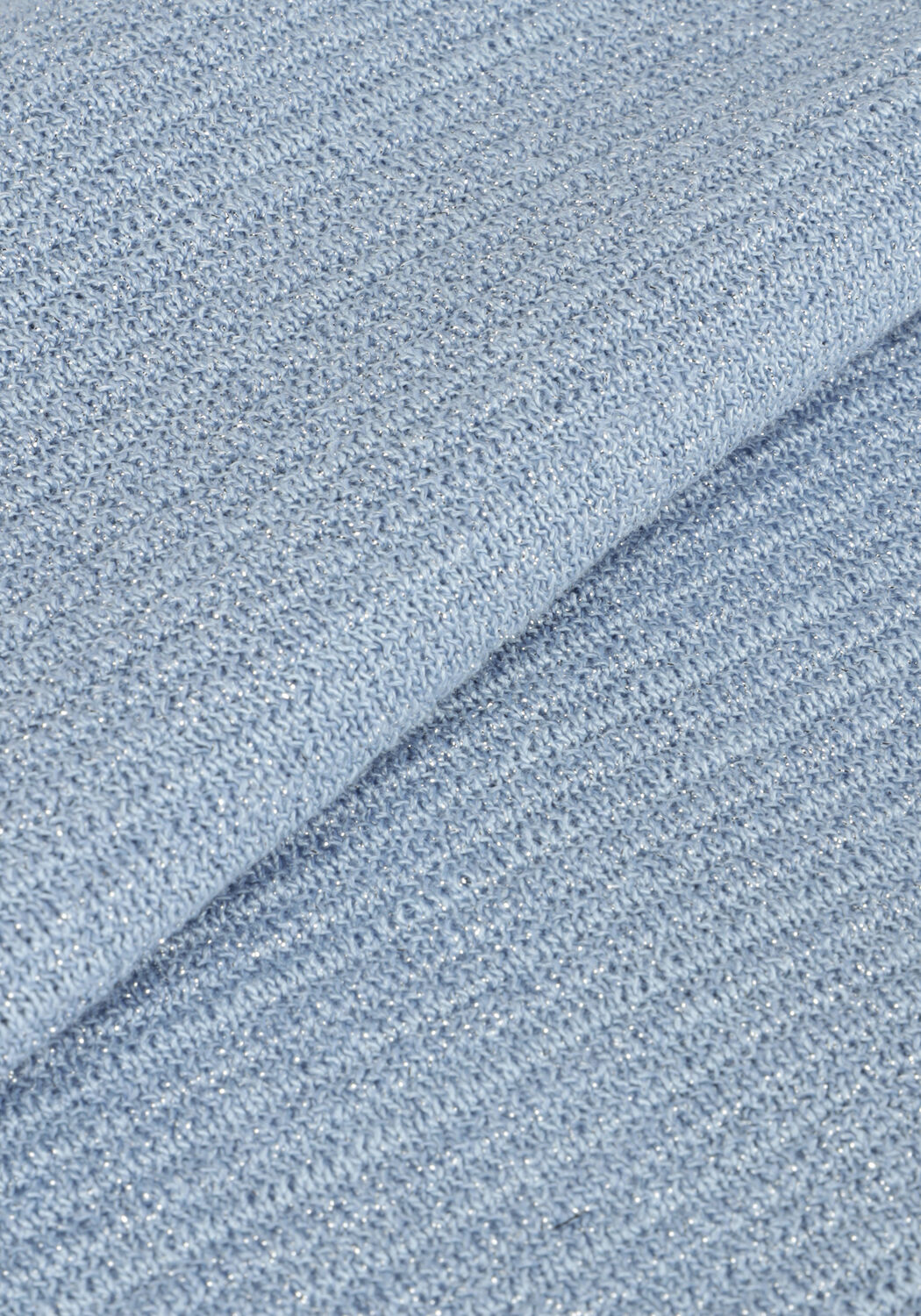 Blaue NUKUS Top BATWING PULLOVER LUREX - large