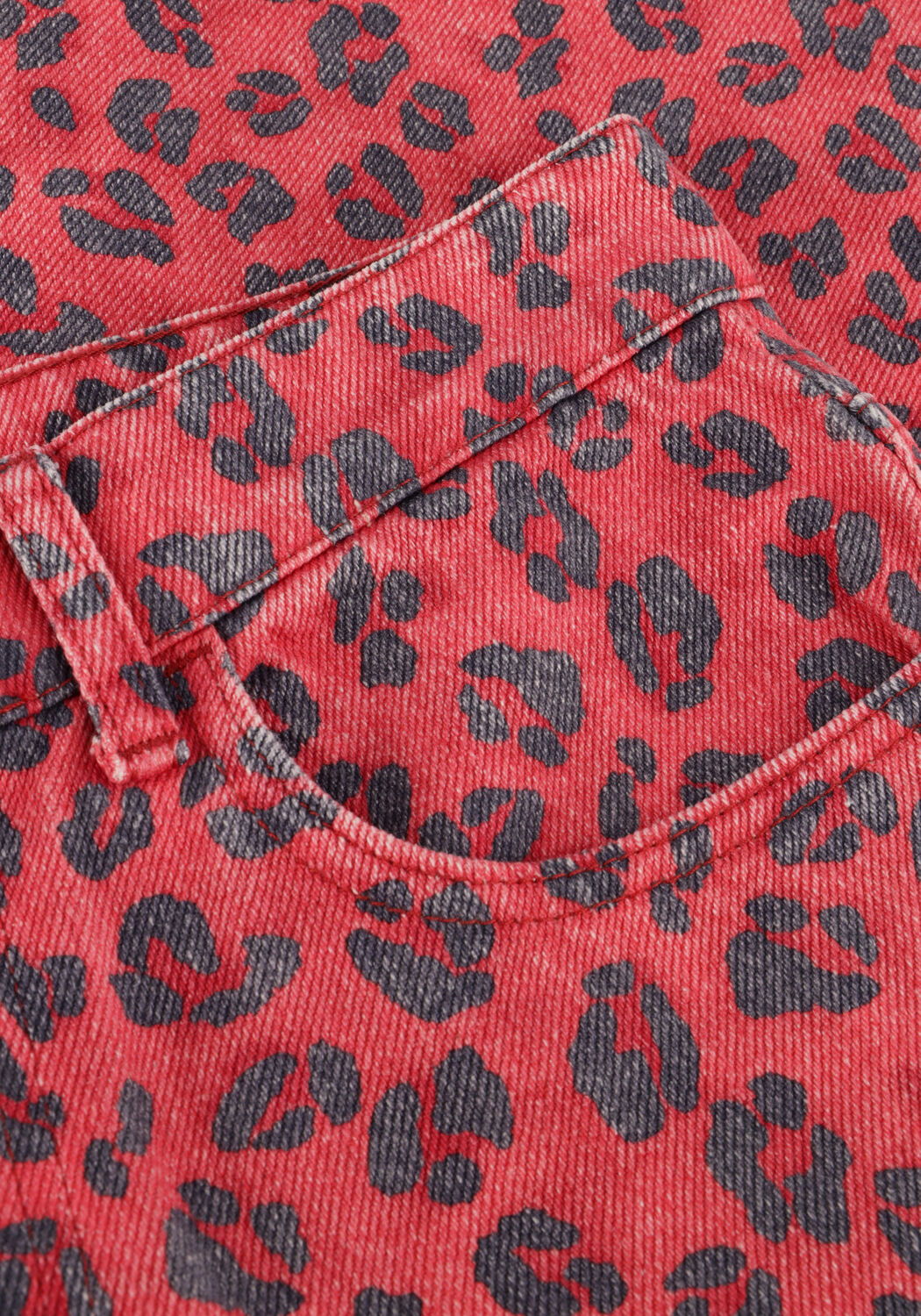 Rote BY-BAR Mom jeans LEW RED CHEETAH PANTS - large