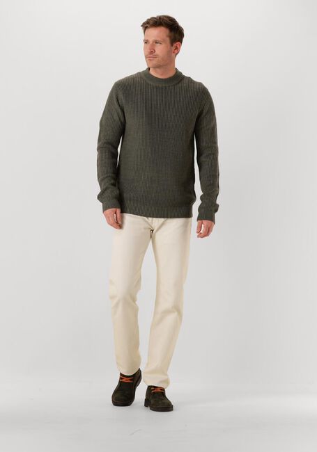 Dunkelgrün DSTREZZED Pullover CREW RIBKNIT - large