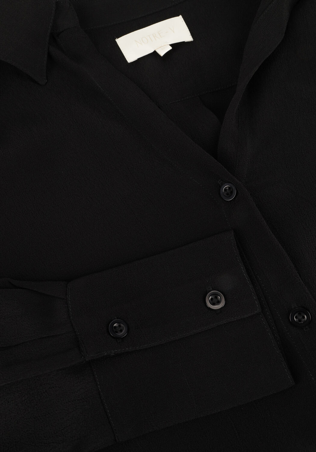 Schwarze NOTRE-V Blusen NV-EMMA - large