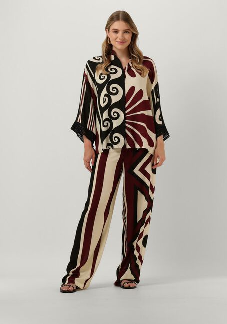 Mehrfarbige/Bunte ACCESS Blusen PRINTED SHIRT WITH CONTRASTIC DETAIL - large