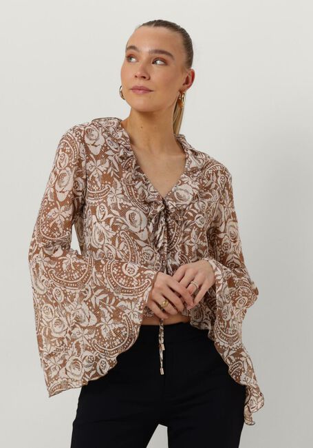 Beige LIU JO Blusen TESS CREPONNE LURE - large