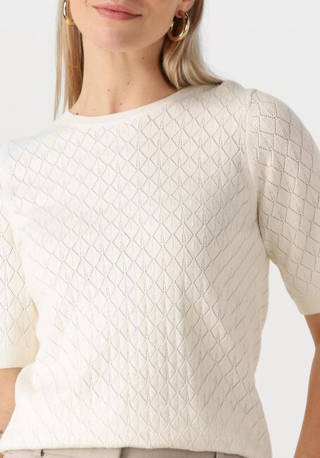 Nicht-gerade weiss SELECTED FEMME Top SLFHELEN 2/4 KNIT BOAT NECK - large