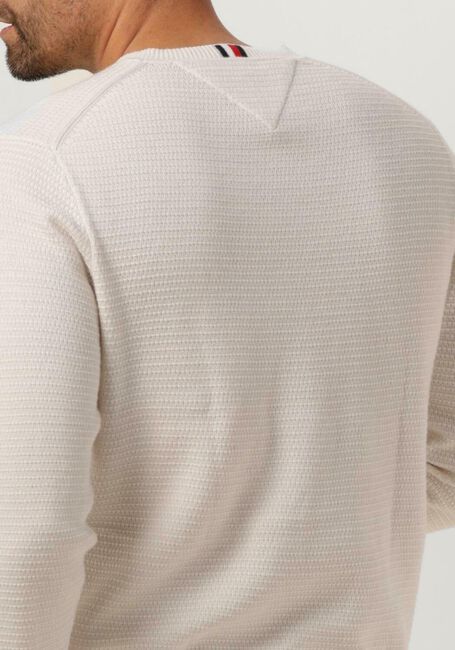 Nicht-gerade weiss TOMMY HILFIGER Sweatshirt INTERLACED STRUCTURE CREW NECK - large