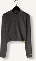 Schwarze INDIAN BLUE JEANS Top CROPPED LONGSLEEVE METALLIC Schwarze INDIAN BLUE JEANS Top CROPPED LONGSLEEVE METALLIC - medium