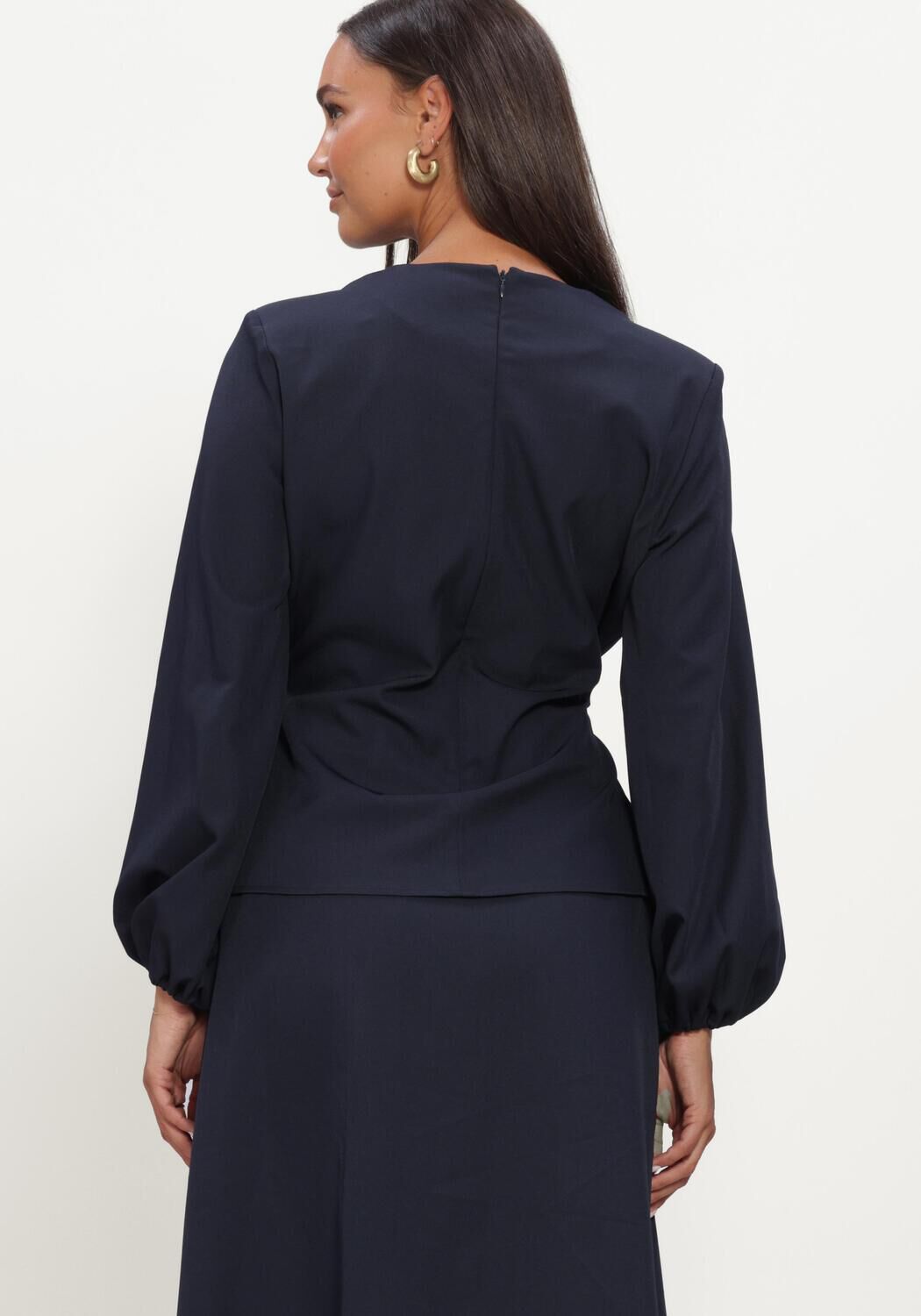 Dunkelblau CO'COUTURE Blusen LUNACC TIE BLOUSE - large