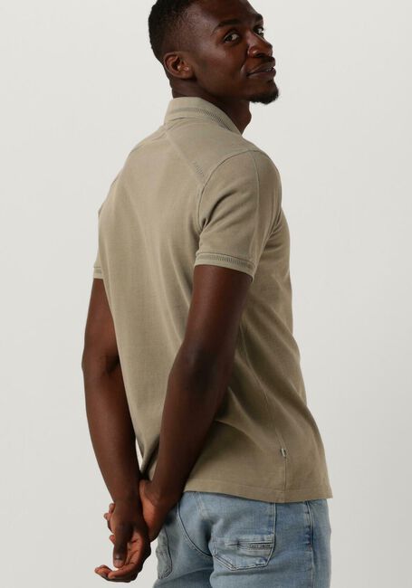 Olive CAST IRON Polo-Shirt SHORT SLEEVE POLO INJECTED COTTON PIQUE - large