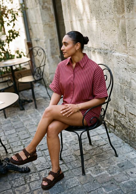 Rote CATWALK JUNKIE Hosen STRIPED PULL ON SHORT - large