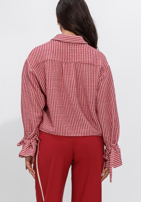 Rote STUDIO ANNELOES Blusen Ivara seersucker blouse - large