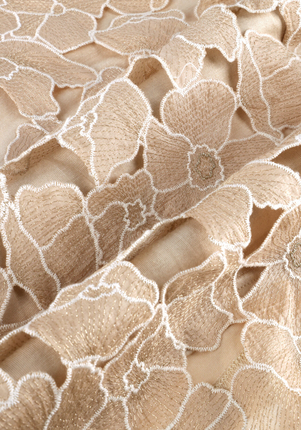 Goldfarbene NUKUS Top OCTAVIA TOP FLOWER - large