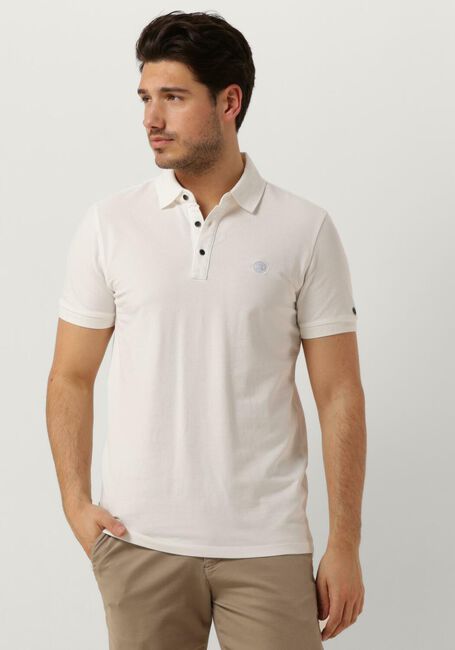 Weiße CAST IRON Polo-Shirt SHORT SLEEVE POLO ORGANIX COTTON PIQUE ESSENTIAL - large