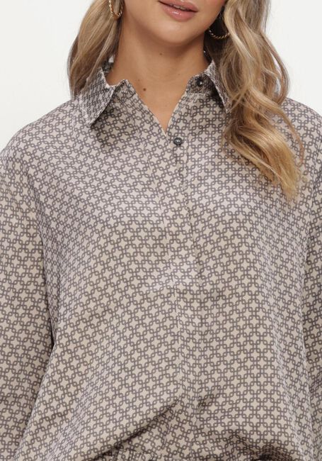Beige NEO NOIR Polo-Shirt MISTAN PATTERN SHIRT - large
