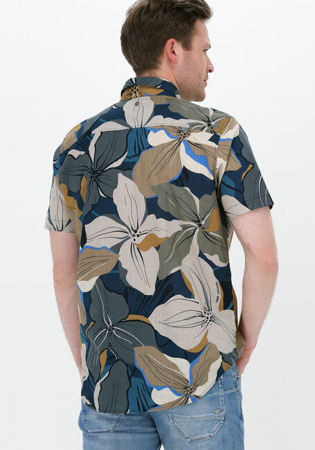 Mehrfarbige/Bunte PME LEGEND Casual-Oberhemd SHORT SLEEVE SHIRT PRINT ON CTN SLUB - large