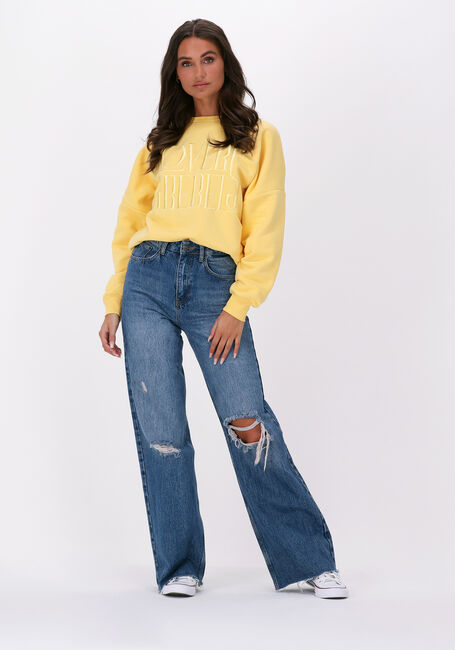 Gelbe COLOURFUL REBEL Sweatshirt LOVERS EMBRO DROPPED SHOULDER SWEAT - large