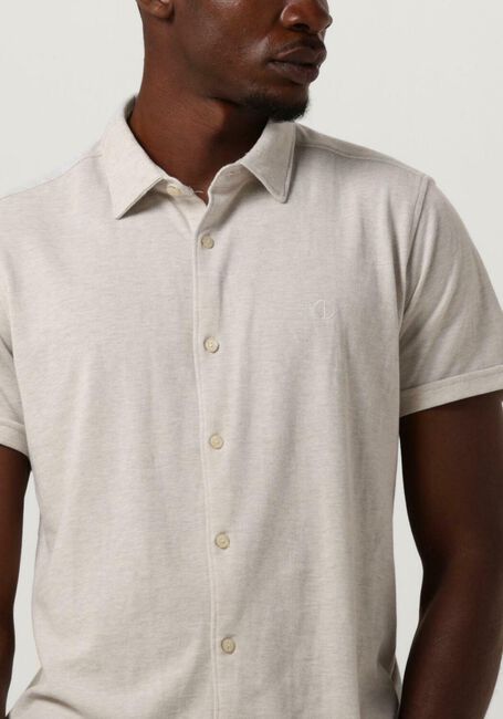 Weiße DSTREZZED Casual-Oberhemd KIRK SHIRT MELANGE PIQUE SS - large