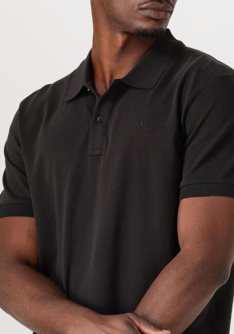Schwarze SCOTCH & SODA Polo-Shirt LOGO PIQUE POLO - large