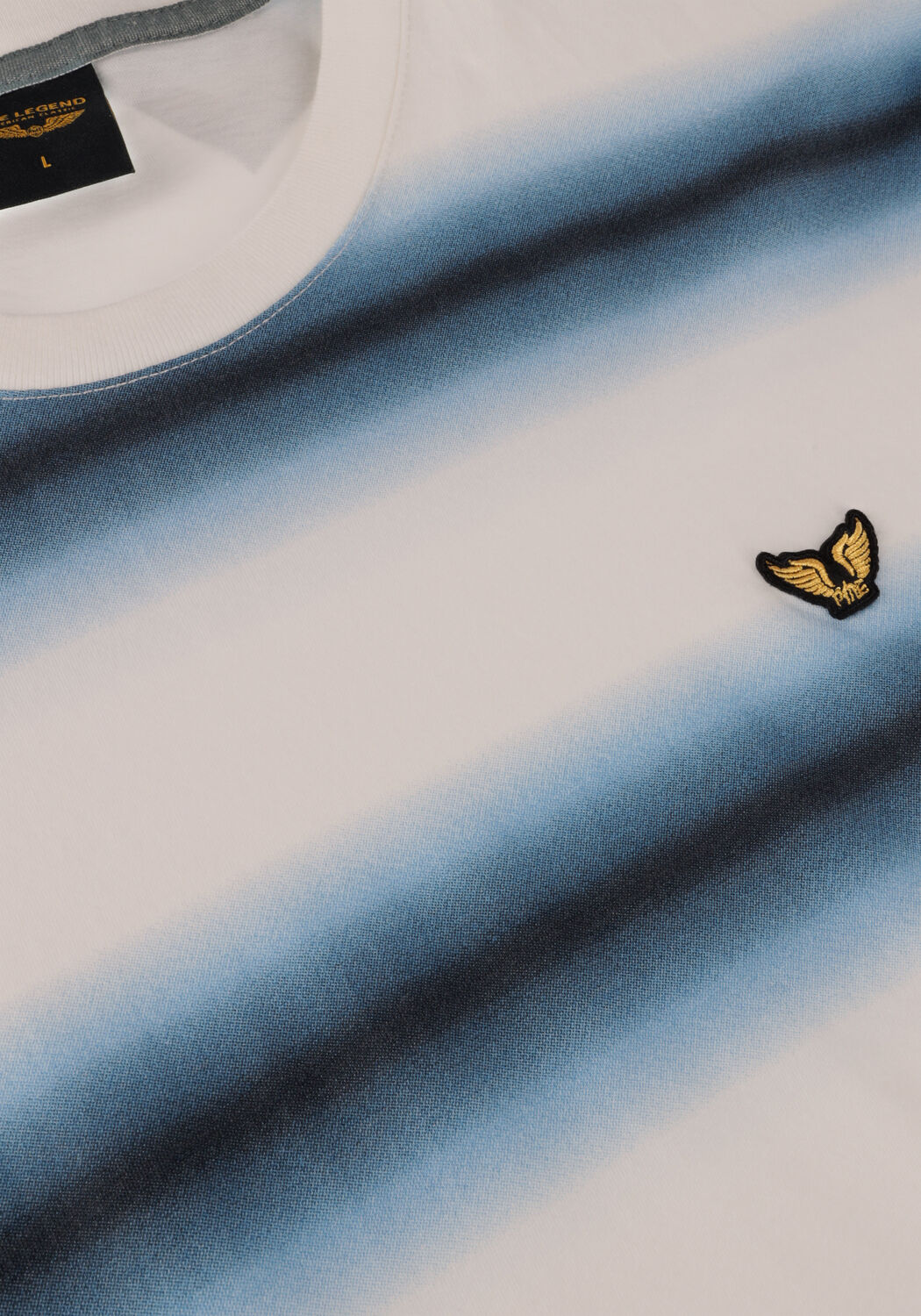 Blaue PME LEGEND T-shirt SHORT SLEEVE R-NECK SINGLE JERSEY PRINTED - large