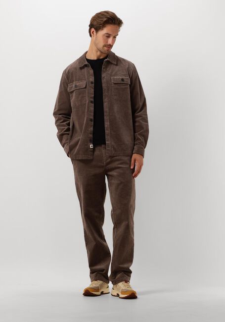 Braune ANERKJENDT Chino AKJAN ELASTIC CORD PANTS - large