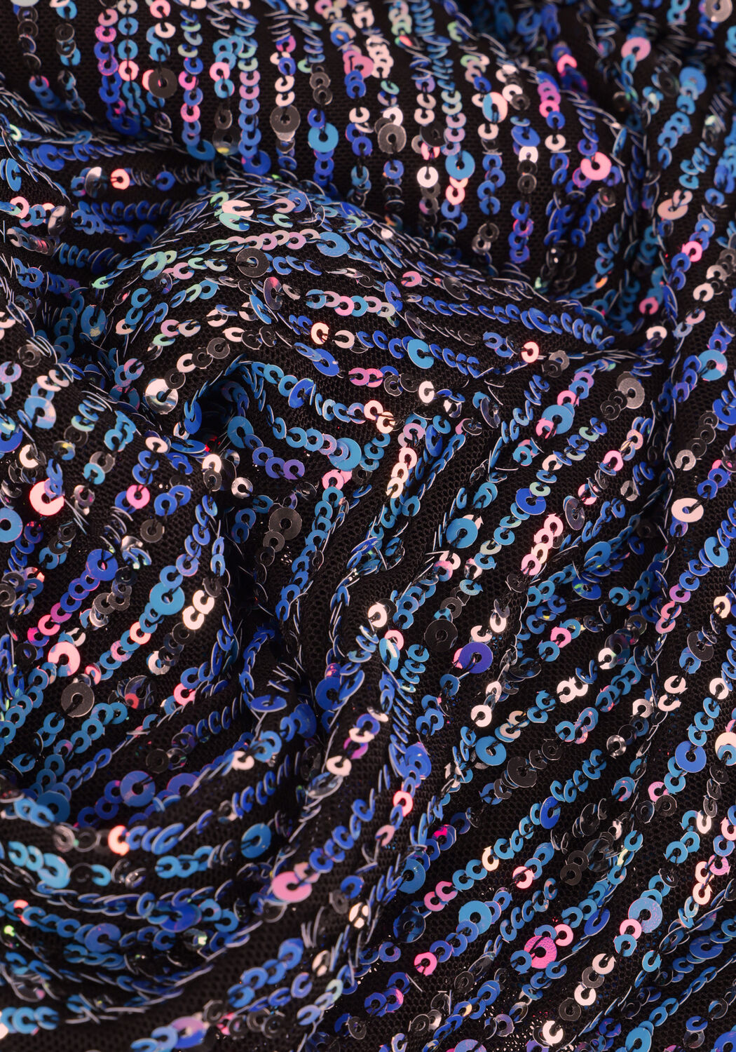 Blaue COLOURFUL REBEL Schlaghose STEFFIE SEQUINS FLARE - large