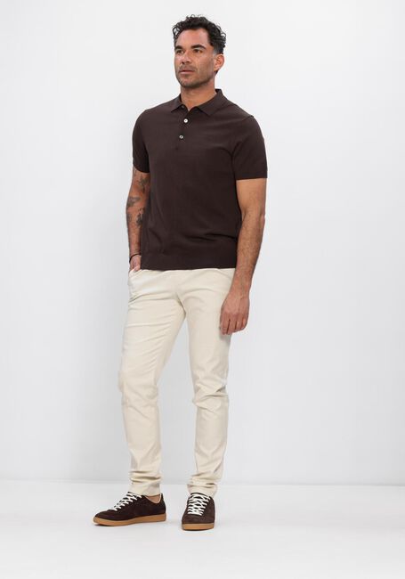 Braune PROFUOMO Polo-Shirt POLO SS LUXURY BASIC - large