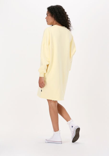 Gelbe COLOURFUL REBEL Minikleid CLUB DE SPORT DROPPED SHOULDER SWEAT DRESS - large