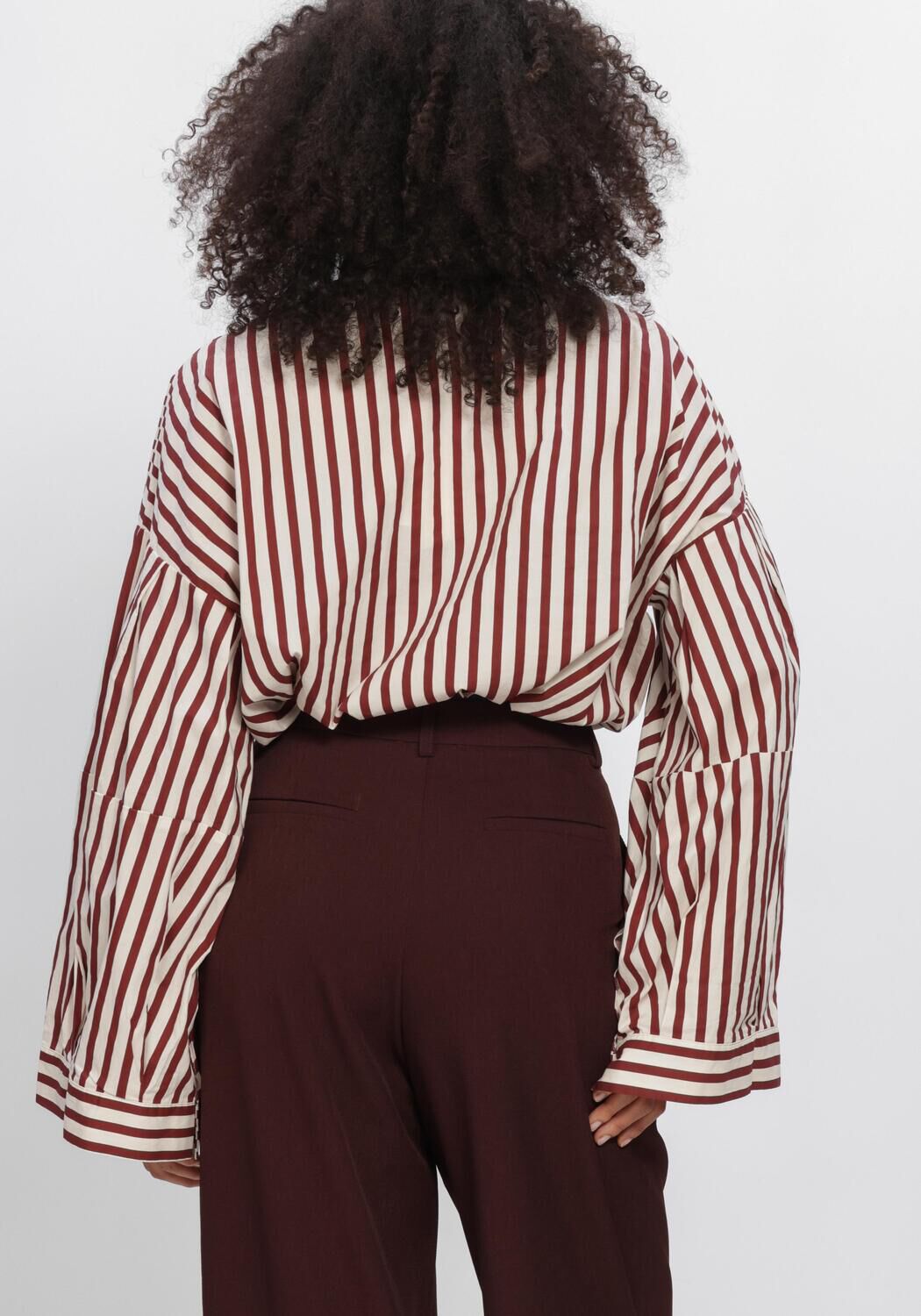 Bordeaux AIMEE THE LABEL Blusen OSLOW6 BLOUSE - large