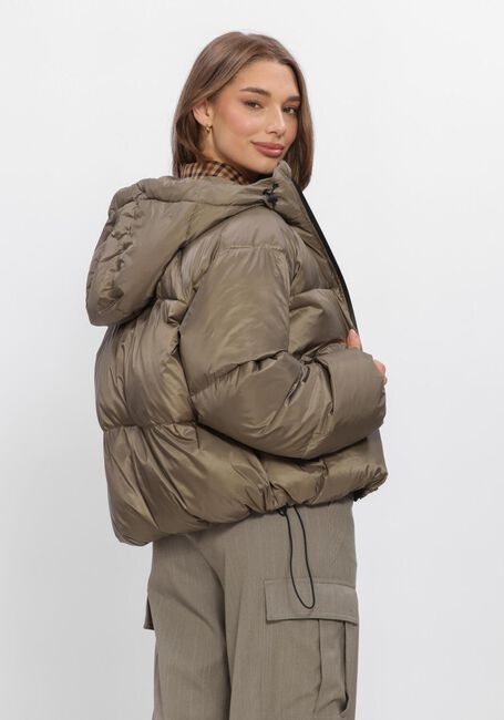 Khaki WITHBLACK Wattierte Jack WBLEMMA SHORT DOWN PUFFER JKT - large