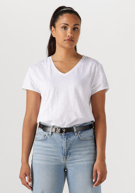 Weiße MY ESSENTIAL WARDROBE T-shirt 08 THE VTEE SLUB YARN JERSEY - large