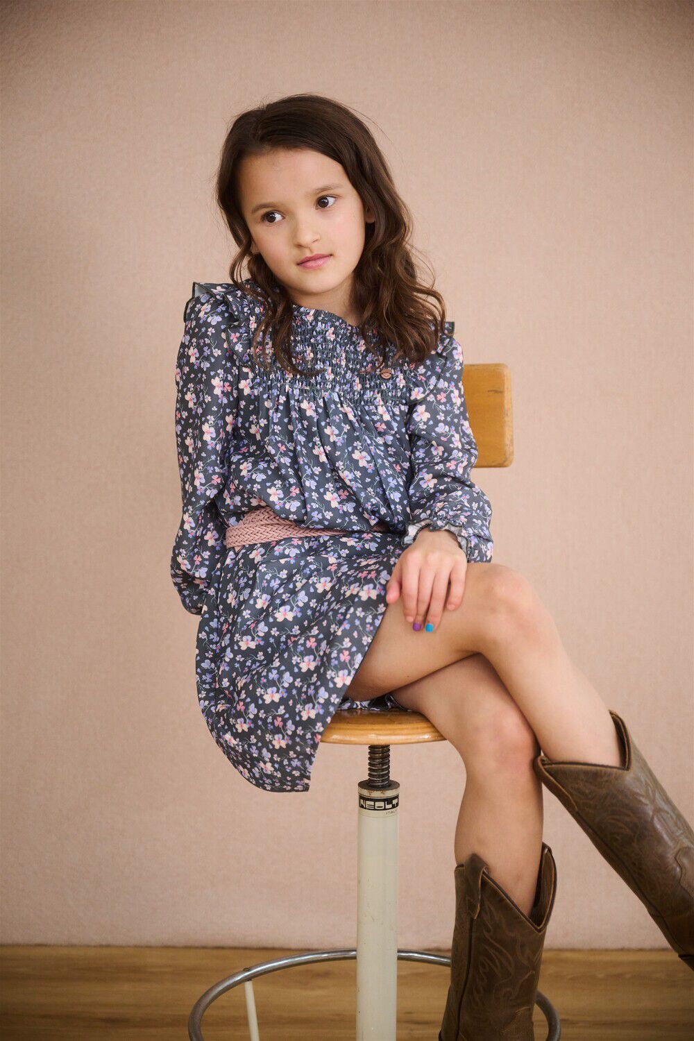 Dunkelgr&uuml;n NONO Minikleid MAAN AOP WATERCOLOR DRESS - large